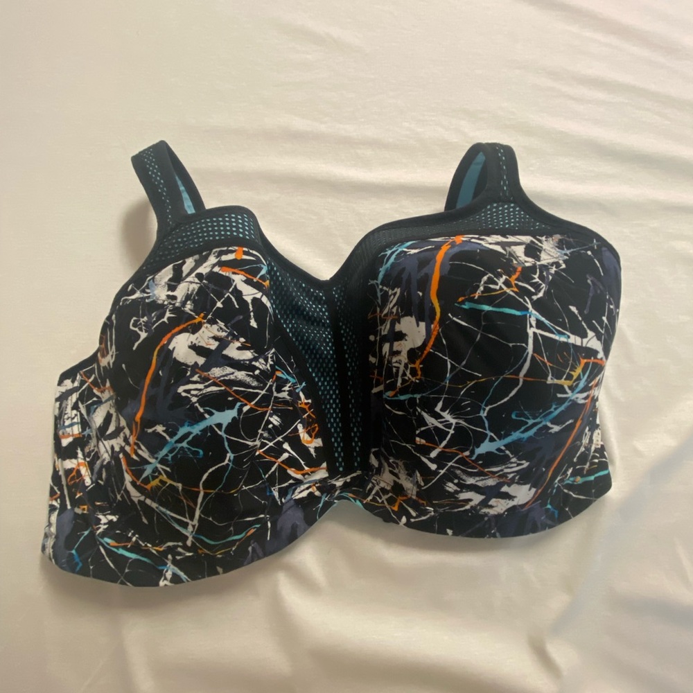Panache Multicolor Abstract Print Bra